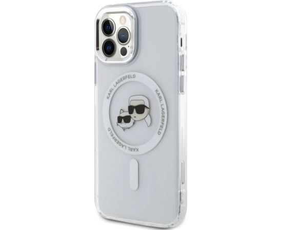 Karl Lagerfeld IML K&CH Heads Metal Frame MagSafe Защитный чехол для iPhone 12/12 Pro / прозрачный Чехлы - альтернативные