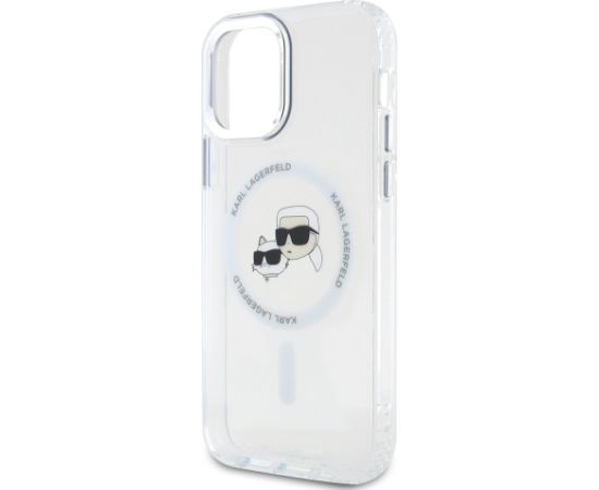 Karl Lagerfeld IML K&CH Heads Metal Frame MagSafe Защитный чехол для iPhone 12/12 Pro / прозрачный Чехлы - альтернативные