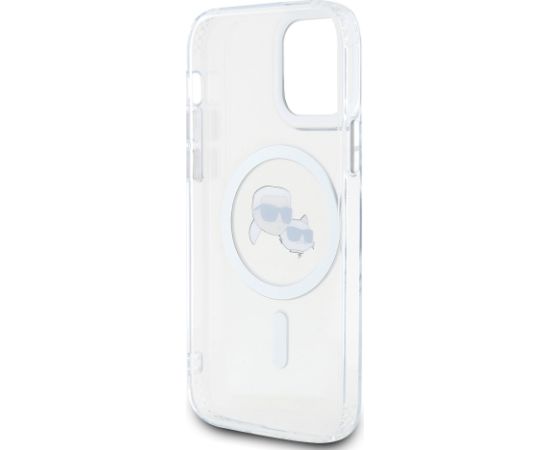 Karl Lagerfeld IML K&CH Heads Metal Frame MagSafe Защитный чехол для iPhone 12/12 Pro / прозрачный Чехлы - альтернативные