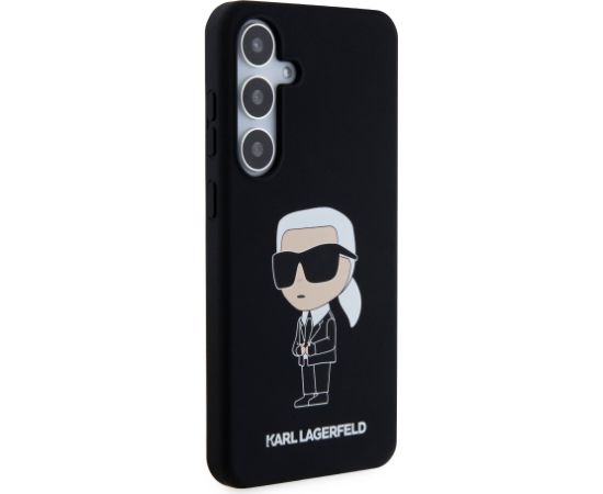 Karl Lagerfeld Liquid Silicone Ikonik NFT Case Защитный чехол для Samsung Galaxy S24+ / чёрный Чехлы - альтернативные