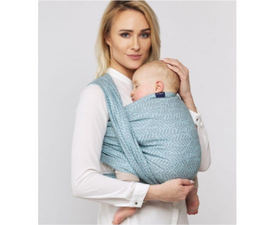 Lakats-slings BE CLOSE Zaffiro beige leaves CH-032 WOMAR [A] Bērnu pārnēsāšanai