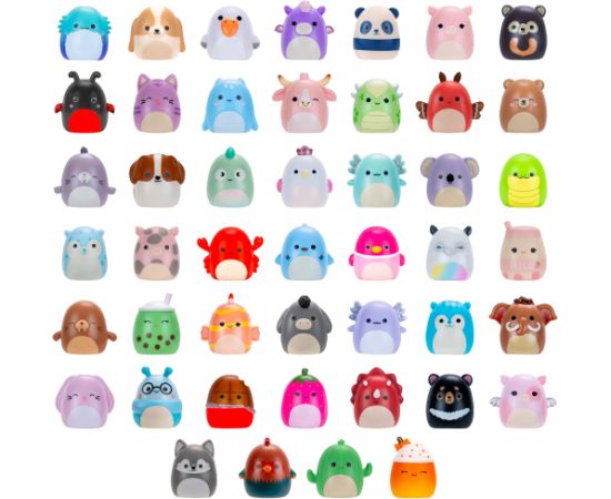 SQUISHMALLOWS SQUISH-A-LONGS figūriņas, 2-paka necaurspīdīgā iepakojumā, 2,5 cm Jaunumi, Bērnu preces