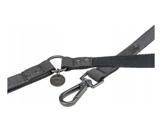Trixie smycz V dla psa bawełna czarna S–M: 2.00 m/13 mm Citas preces