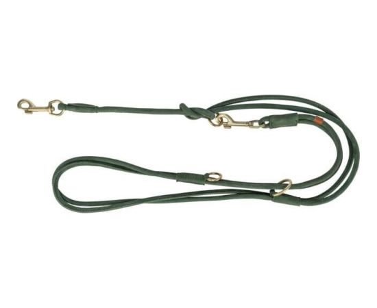 Trixie regulowana smycz dla psa skórzana szałwiowa, S: 2 m/10 mm, okrągła Citas preces