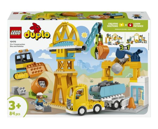 LEGO Duplo Plac budowy z pojazdami 3w1 (10476) Jaunumi, Bērnu preces