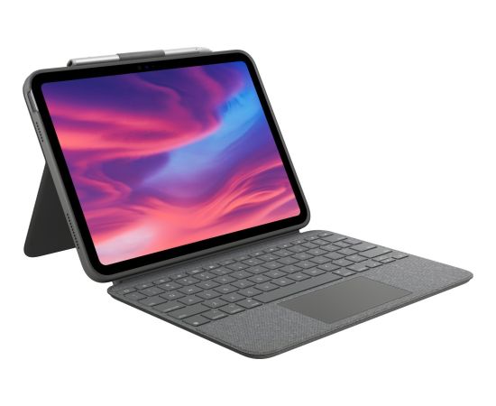Logitech Combo Touch,klaviatūra iPad 10 A16 ,US INT'L - grey (920-011382) Jaunumi - Datori