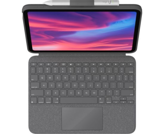 Logitech Combo Touch,klaviatūra iPad 10 A16 ,US INT'L - grey (920-011382) Jaunumi - Datori