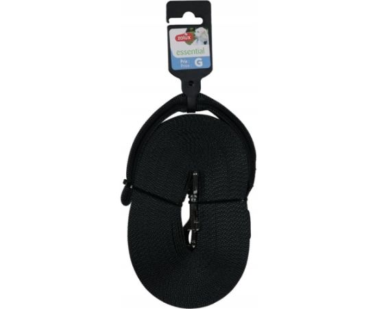 Zolux Smycz taśmowa długa dla psa 10m 20mm czarna Citas preces