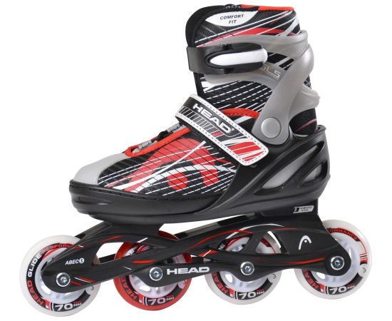 Head Jr Red Adjustable Inline Skates regulējamas bērnu skrituļslidas (H6JR06) Jaunumi - Sports