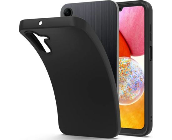 Fusion elegance fibre izturīgs silikona aizsargapvalks Samsung A156 Galaxy A15 5G melns Neoriģinālie Maciņi