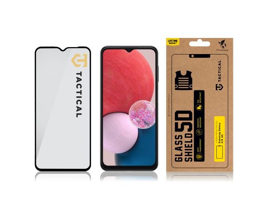 Tactical Glass Shield 5D for Samsung Galaxy A13 4G Black Ekrānu aizsardzība