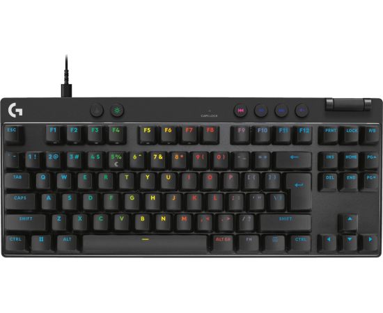 Logitech Pro X TKL Rapid, US, melna - klaviatūra US, black Клавиатуры