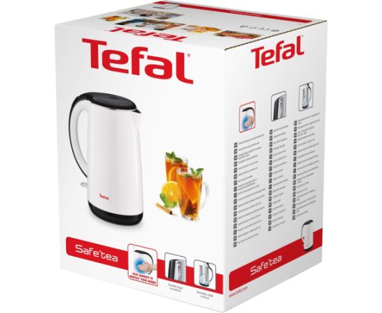 TEFAL KO260130 Standard kettle 2400 W 1.7 L Stainless steel 360° rotational base White Tējkannas (elektriskās)