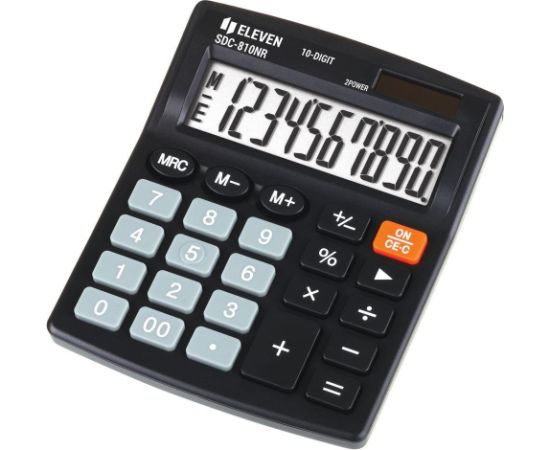 ELEVEN calculator office SDC-810NR  10-digit display, dual-powered, black Kalkulatori