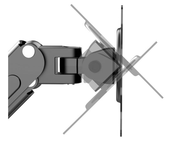 Maclean MC-860N Monitor Mount, with Gas Spring, 13"-27", 8 kg, Black Крепления для телевизоров
