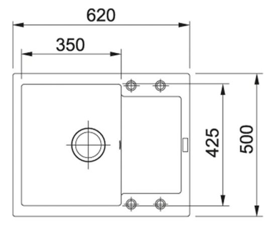 Franke Maris MRG 611-62 Iebūvējama Virtuves Izlietne, Fragranīta Kašmira Virtuves izlietnes