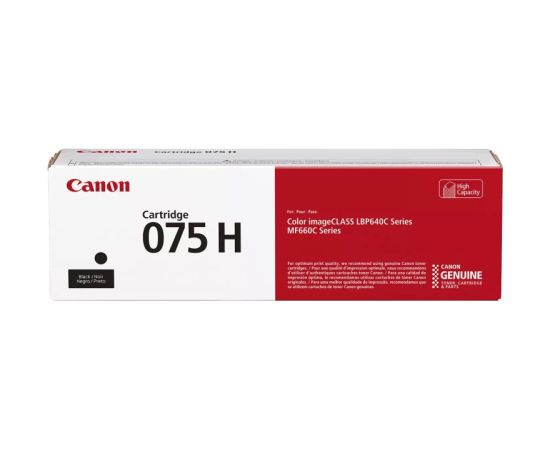 Canon CRG 075H BK (6369C002) Toner Cartridge, Black Lāzerprinteru izejmateriāli