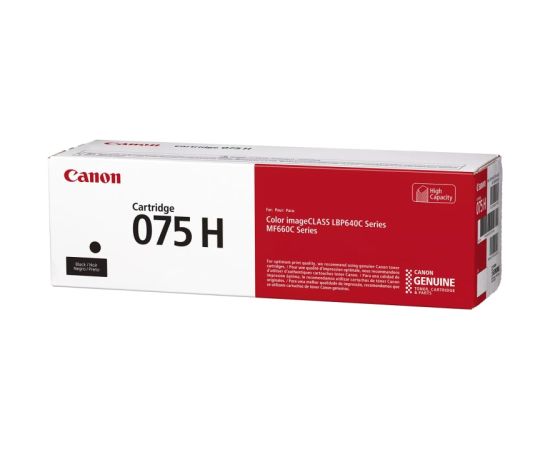 Canon CRG 075H BK (6369C002) Toner Cartridge, Black Lāzerprinteru izejmateriāli