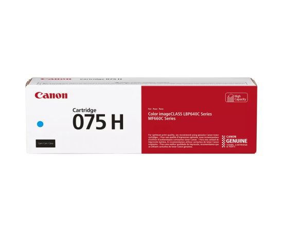 Canon CRG 075H C (6368C002) Toner Cartridge, Cyan Lāzerprinteru izejmateriāli