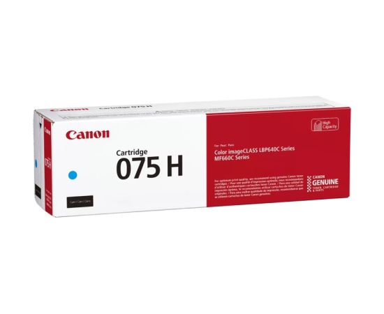Canon CRG 075H C (6368C002) Toner Cartridge, Cyan Lāzerprinteru izejmateriāli