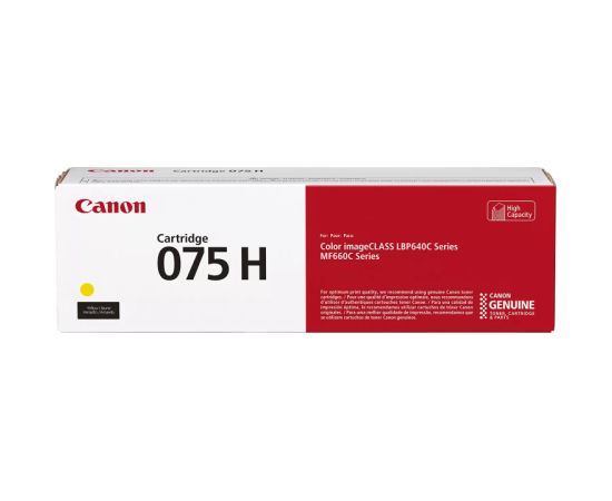 Canon CRG 075H Y (6366C002) Toner Cartridge, Yellow Lāzerprinteru izejmateriāli