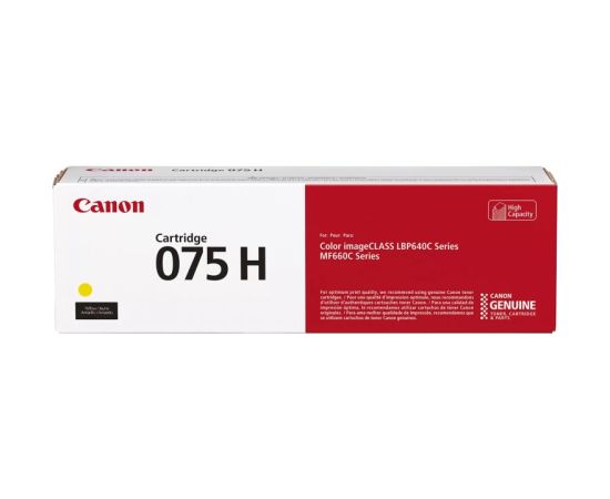 Canon CRG 075H Y (6366C002) Toner Cartridge, Yellow Lāzerprinteru izejmateriāli