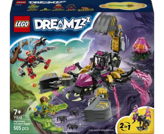 LEGO DREAMZzz Koszmarna skorpionowa koparka (71513) Jaunumi, Bērnu preces