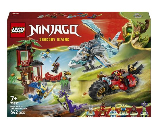 LEGO Ninjago Bitwa ninja: domek na drzewie z pojazdami (71857) Jaunumi, Bērnu preces