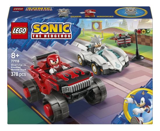 LEGO Sonic Silver w samochodzie kontra Knuckles w monster trucku (77118) Jaunumi, Bērnu preces