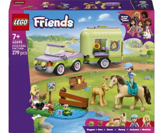 LEGO Friends Przyczepa z koniem i źrebaczkiem (42695) Jaunumi, Bērnu preces