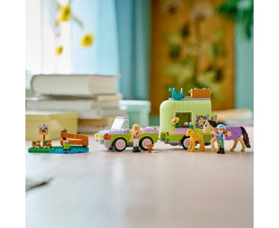 LEGO Friends Przyczepa z koniem i źrebaczkiem (42695) Jaunumi, Bērnu preces