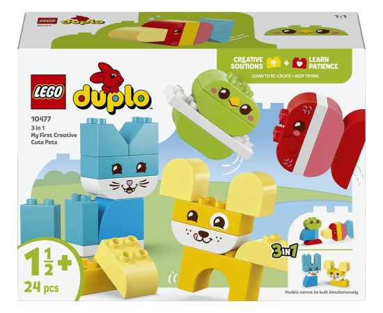 LEGO Duplo Kreatywne zwierzaki 3w1 (10477) Jaunumi, Bērnu preces