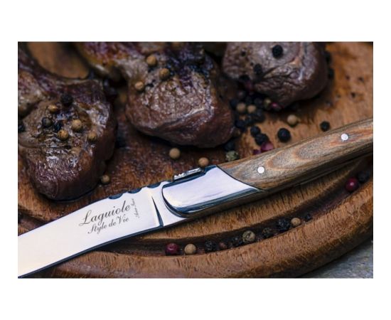 Steika nažu komplekts Forged Luxury Line Olivewood Naži