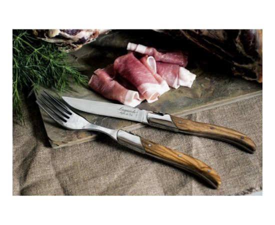 Steika nažu komplekts Forged Luxury Line Olivewood Naži