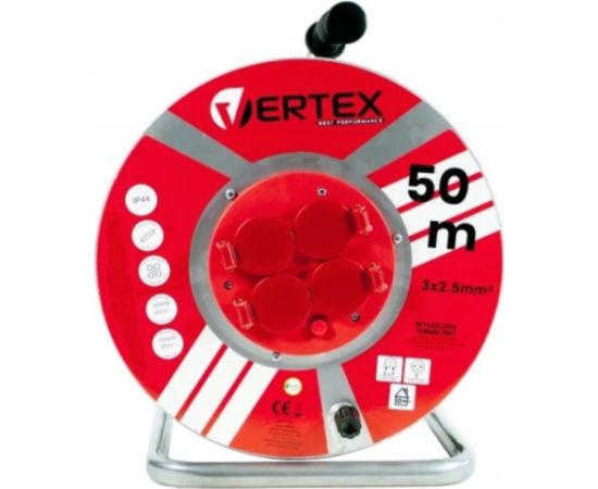 Vertex Pagarinātājs 50m Strāvas pagarinātāji