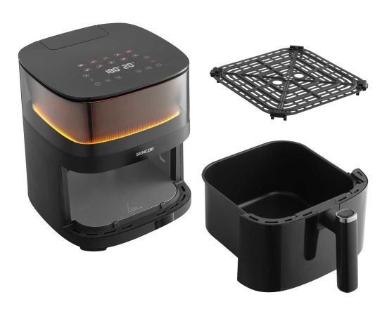 Hot air fryer Sencor, black Multifunkcionālie katli
