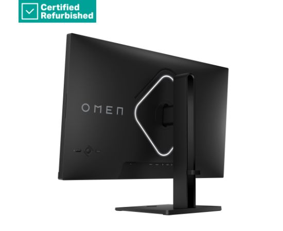 RENEW SILVER OMEN by HP 27k UHD Gaming Monitor - 27" 3840x2160 UHD 400-nit 144 Hz AG, IPS, USB-C 2x HDMI DisplayPort, 2x USB-A, speakers, height adjustable tilt pivot, 1 years   780G8AAR#ABB Monitori