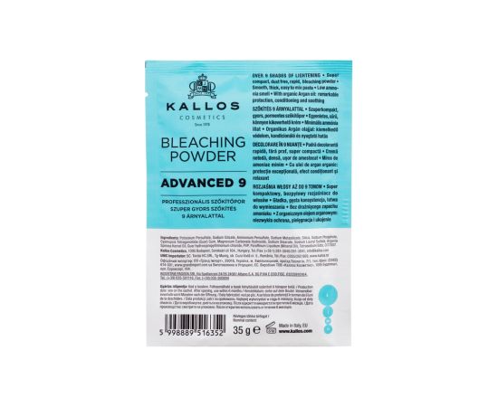 Kallos KJMN / Advanced 9 Bleaching Powder 35g Matu kopšana