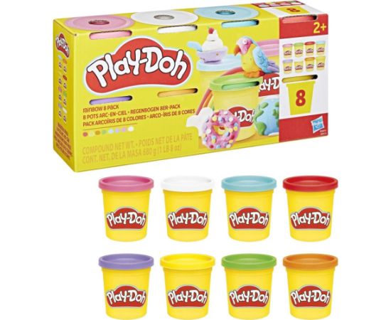 Hasbro Play-Doh: Doh & More - Rainbow 8 Pack (G0691) Interaktīvās rotaļlietas