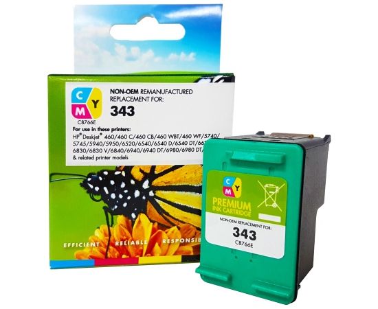 Static Control Совместимый со статическим управлением Хьюлетт-Паккард 343 (C8766EE) Триколор, 260 стр. Тонеры для принтеров