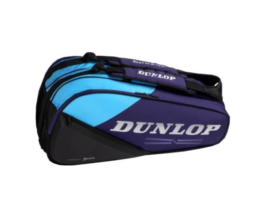 Tennis Bag DUNLOP FX-PERFORMANCE 8 violet/black/cyan Teniss