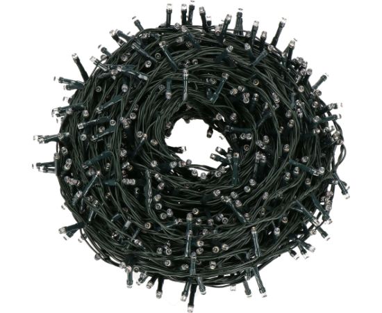 LED svētku gaismas virtene ar 500 LED auksti baltā krāsā Springos CL0534 Ziemassvētku lampiņas, LED virtenes