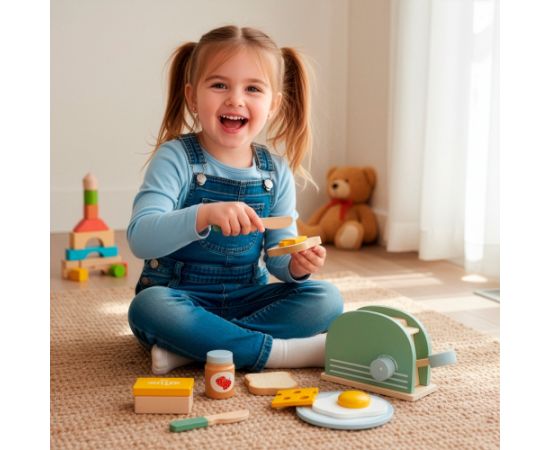 Koka rotaļlieta bērniem tosteris / sēklmašīna Springos KG0054 Jaunumi, Bērnu preces