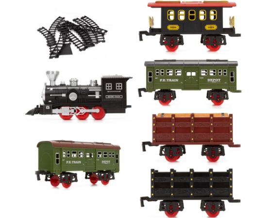 Rotaļu dzelzceļa komplekts ar lokomotīvi un efektiem Springos KG0053 Jaunumi, Bērnu preces