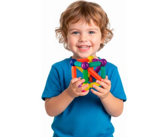 Magnētiskais konstruktors 100 daļas Springos KG0051 Jaunumi, Bērnu preces