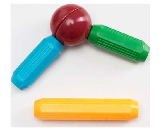 Magnētiskais konstruktors 128 daļas Springos KG0050 Jaunumi, Bērnu preces