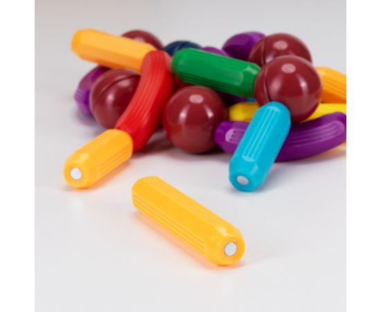 Magnētiskais konstruktors 128 daļas Springos KG0050 Jaunumi, Bērnu preces