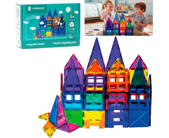 Magnētiskais konstruktors Springos KG0046 Jaunumi, Bērnu preces