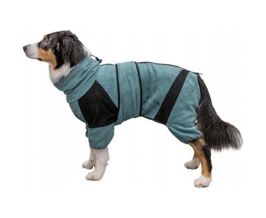 Trixie Szlafrok dla psa, frotte fabric, petrol, S: 38 cm, with Velcro Citas preces