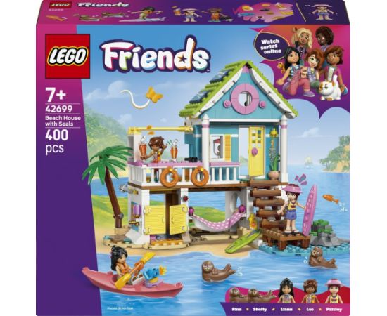 LEGO Friends Domek na plaży z fokami (42699) Jaunumi, Bērnu preces